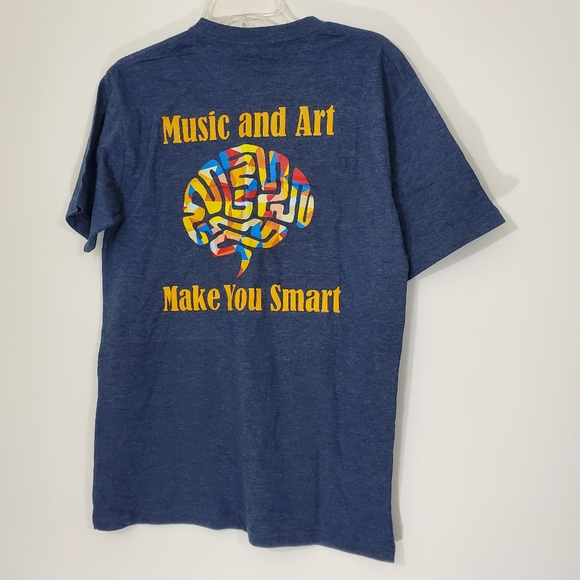 Music and Art Make you Smart Tee, Size Medium - Picture 1 of 9